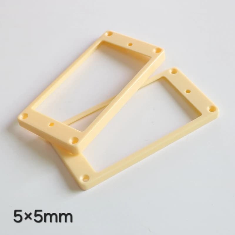 فریم پیکاپ هامباکر فلت (Flat) گیتار الکتریک رنگ کرم 5×5 میلی متری
