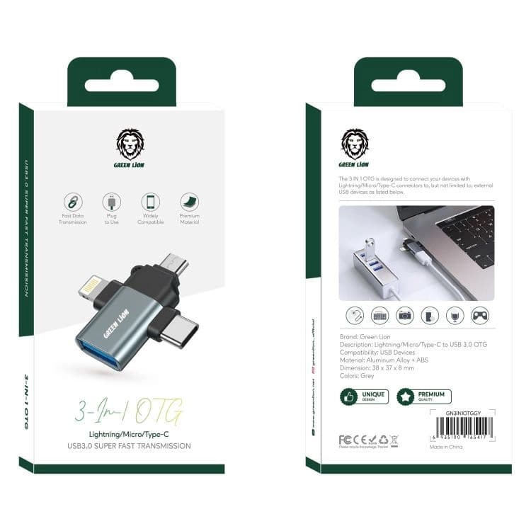 تبدیل چندکاره Lightning / Micro / Type-C