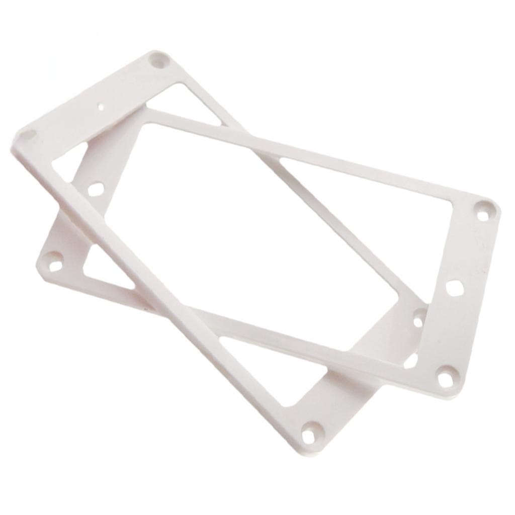فریم پیکاپ هامباکر فلت (Flat) گیتار الکتریک رنگ سفید 2.5×2.5mm — تصویر ۳