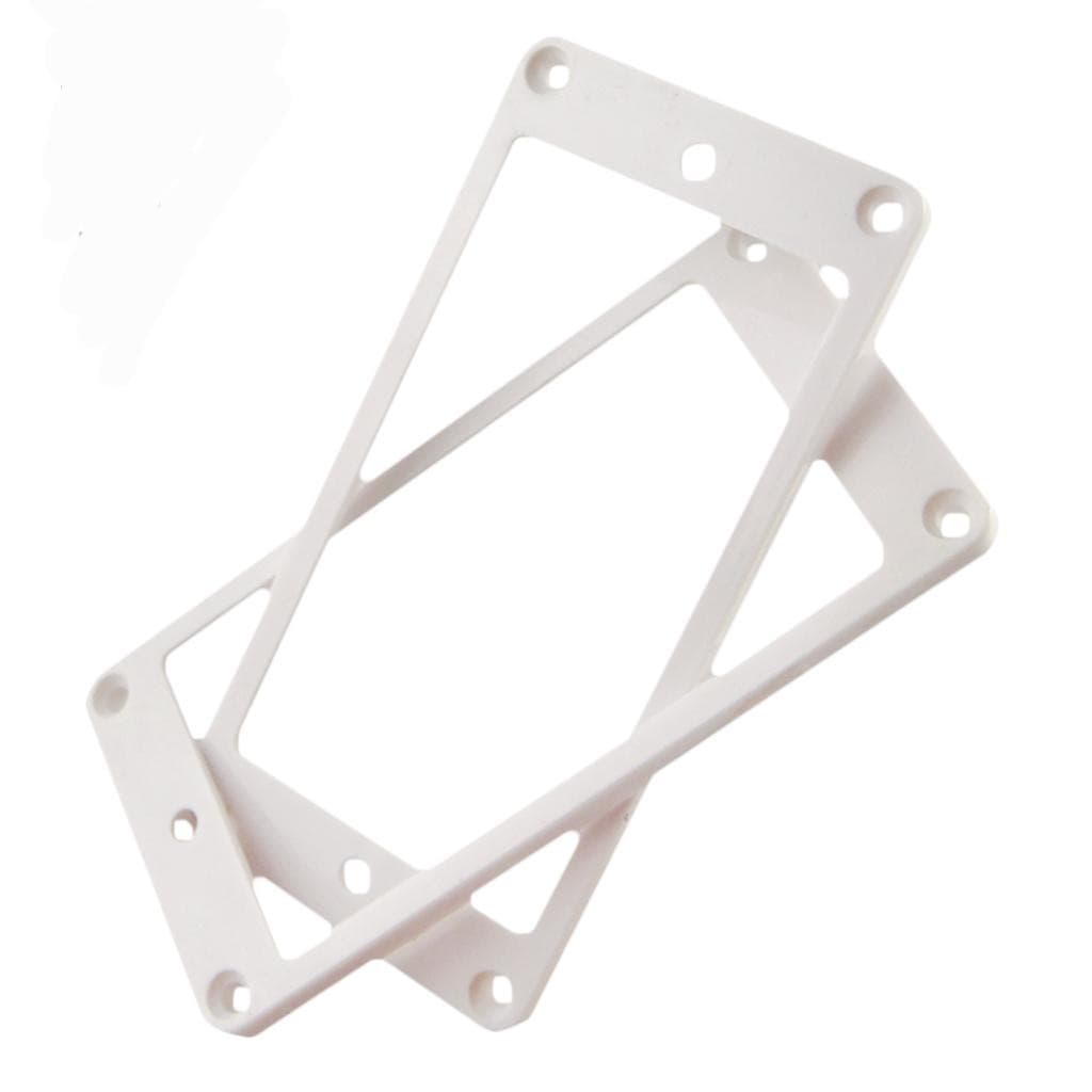 فریم پیکاپ هامباکر فلت (Flat) گیتار الکتریک رنگ سفید 2.5×2.5mm — تصویر ۴