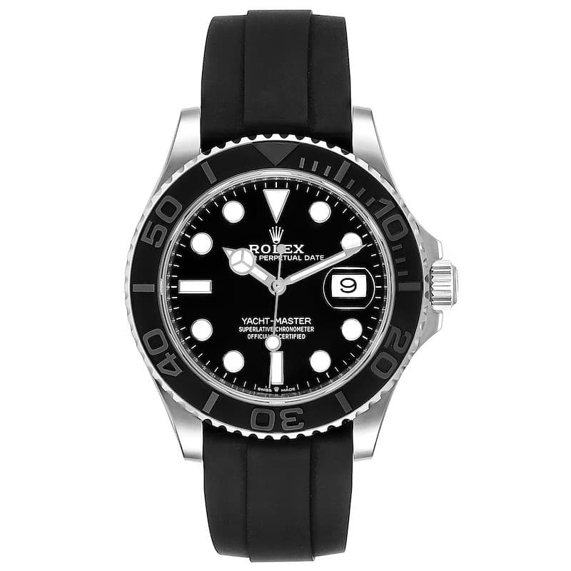 ساعت مچی رولکس یات مستر | Rolex Yacht-Master | نقره ای-مشکی صفحه مشکی های کپی — تصویر ۲