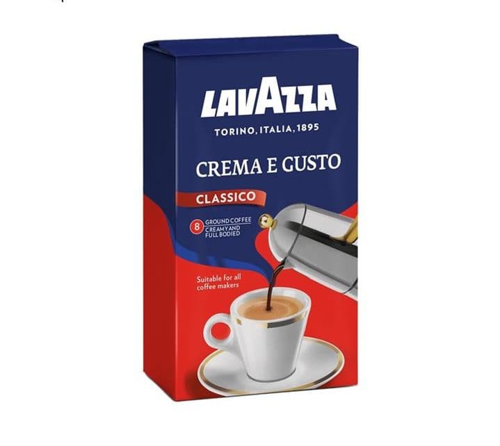پودر قهوه لاوازا «250 گرمی» مدل «کرما ای گوستو» – Crema e Gusto