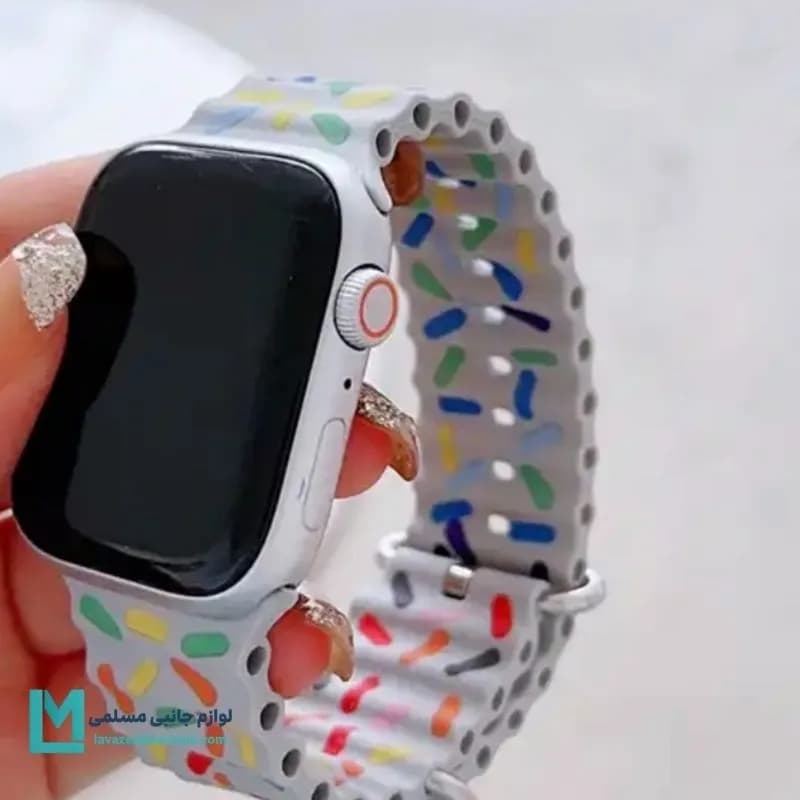 بند اپل واچ سیلیکونی اوشن پراید کد W1222 | لوازم جانبی مسلمی — تصویر ۳
