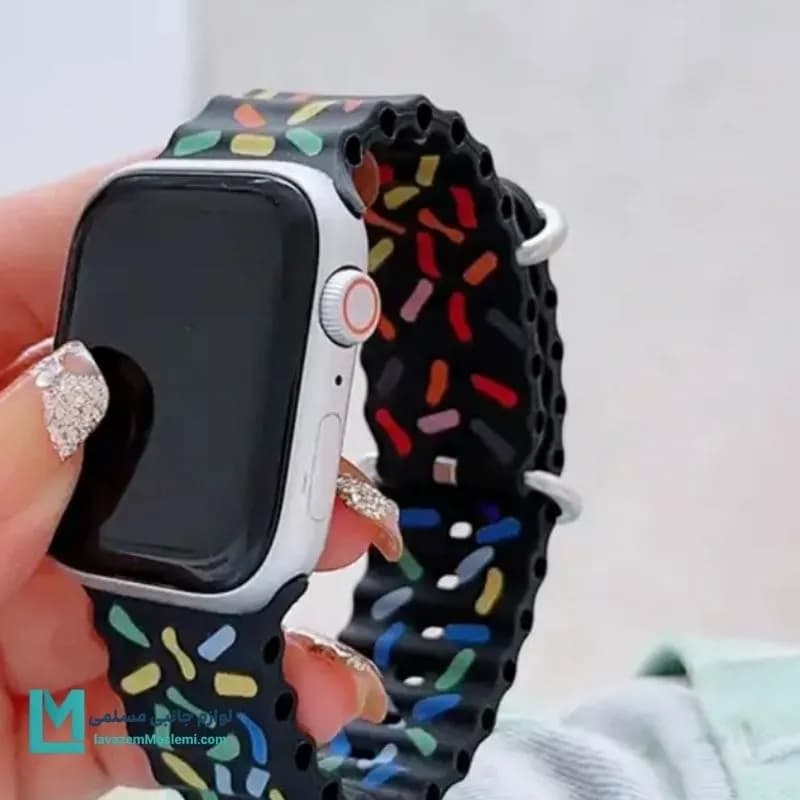 بند اپل واچ سیلیکونی اوشن پراید کد W1222 | لوازم جانبی مسلمی — تصویر ۴