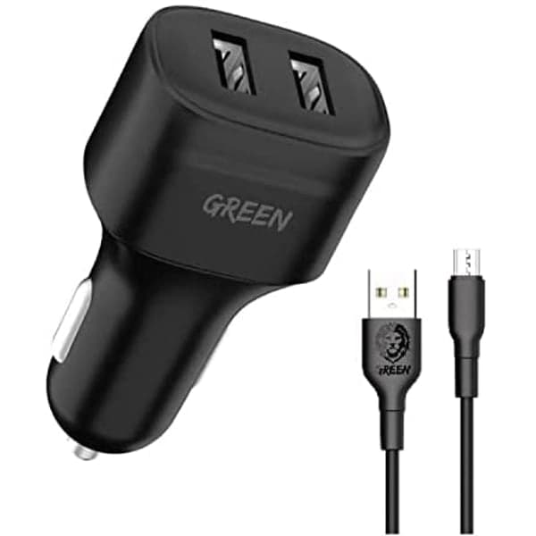 شارژر فندکی گرین لاین Micro USB PVC 12w 1.2m — تصویر ۲