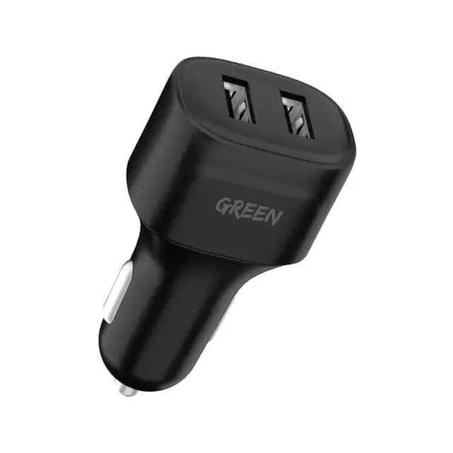 شارژر فندکی دو پورت 12 وات گرین لاین – Dual Port Car Charger 12W