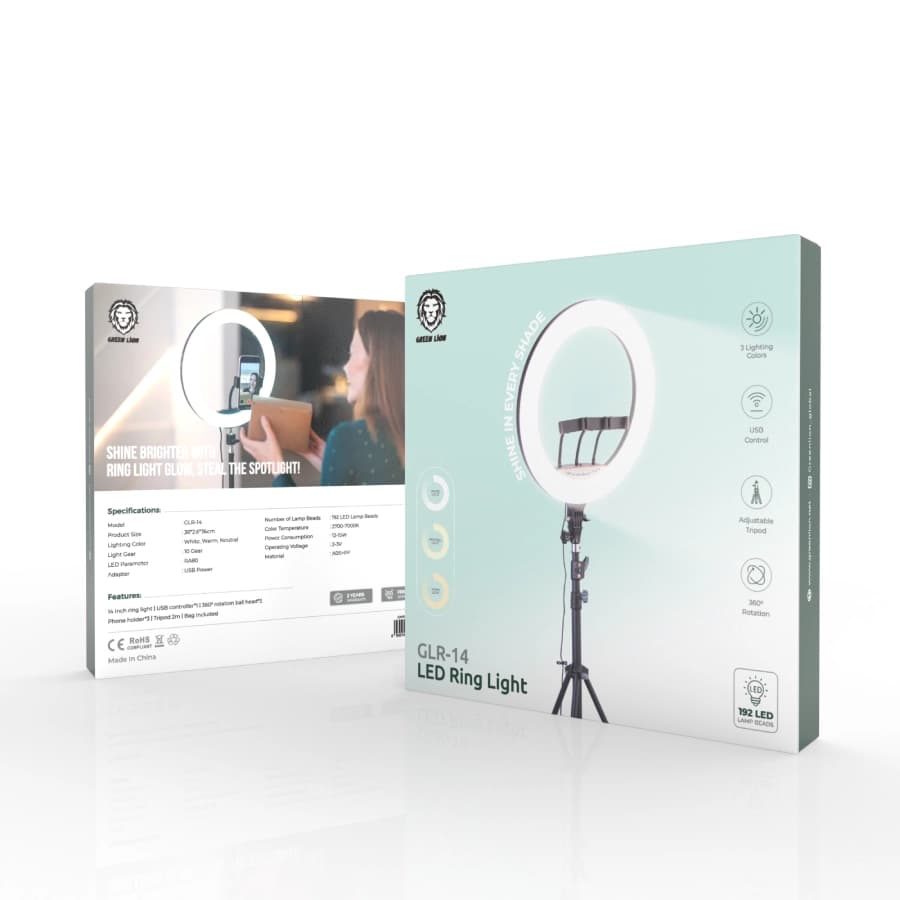 رینگ لایت گرین لاین مدل Button Mode Ringlight 14 — تصویر ۲
