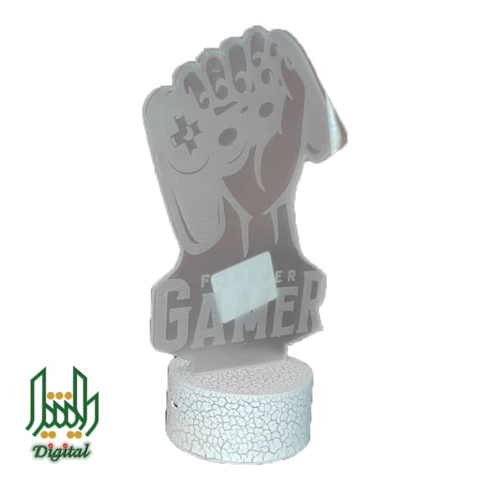 چراغ تزئینی 3D Lamp Illusion مدل LED طرح Forever Gamer