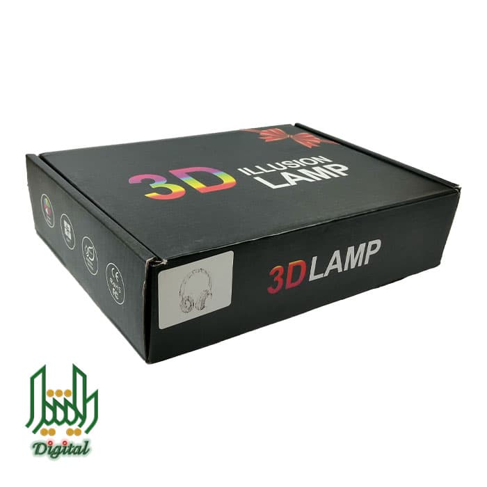 چراغ تزئینی 3D Lamp Illusion مدل LED طرح Game Over — تصویر ۷