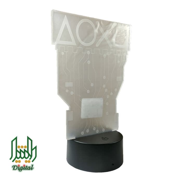 چراغ تزئینی 3D Lamp Illusion مدل LED طرح PS Icon Digital
