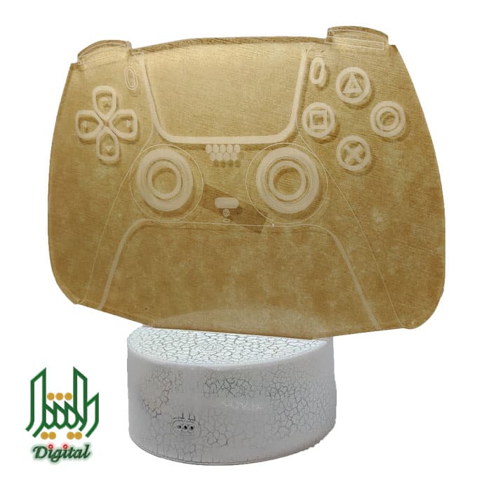 چراغ تزئینی 3D Lamp Illusion مدل LED طرح DualSense