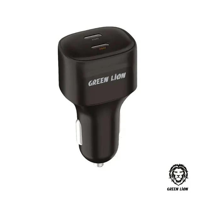 شارژر فندکی دو پورت گرین لاین dual port usbc charger double pd 45w — تصویر ۳