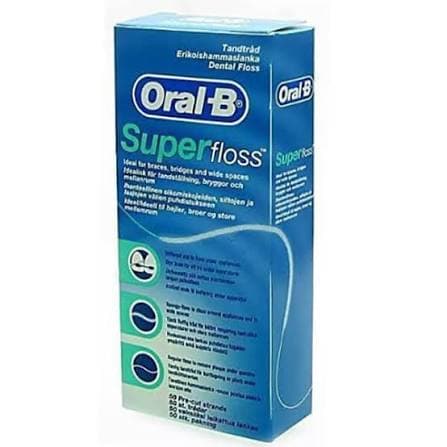 نخ دندان ارتودنسی اورال بی مدل SUPER FLOSS