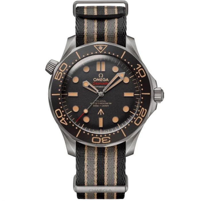 ساعت مچی امگا سی‌مستر 007 | Omega Seamaster 007 | تیتانیوم صفحه قهوه‌ای سوخته های کپی