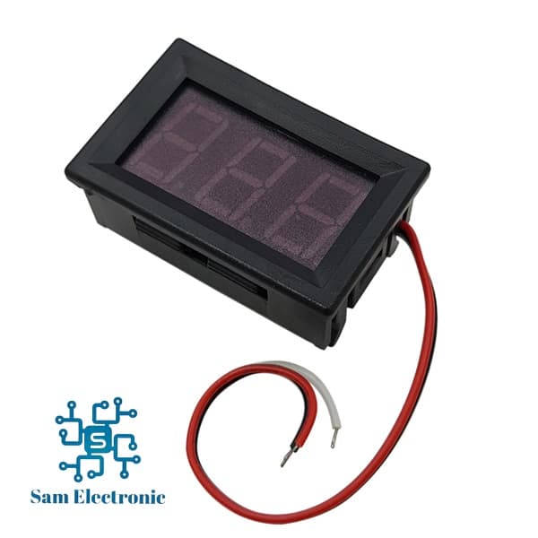 ماژول ولتمتر سایز 0.56 اینچ 3سیمه روپنلی RED DC0-30V
