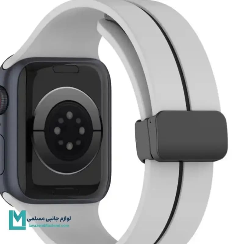 بند اپل واچ سیلیکونی مگنتی تک خط کد W1216 | لوازم جانبی مسلمی — تصویر ۶