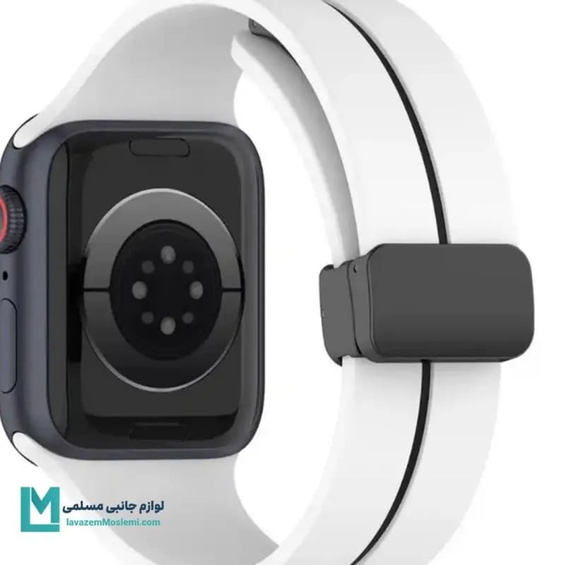 بند اپل واچ سیلیکونی مگنتی تک خط کد W1216 | لوازم جانبی مسلمی — تصویر ۴