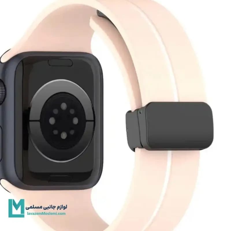 بند اپل واچ سیلیکونی مگنتی تک خط کد W1216 | لوازم جانبی مسلمی — تصویر ۲