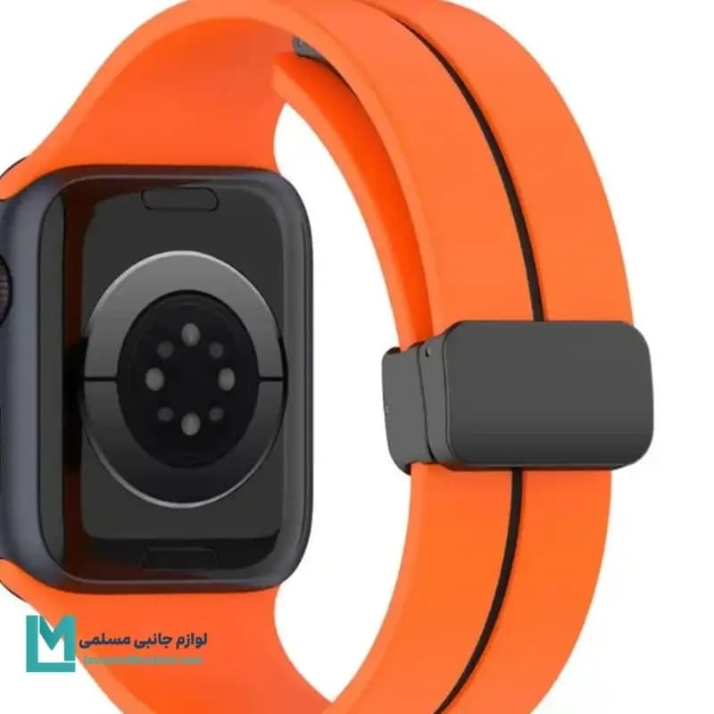 بند اپل واچ سیلیکونی مگنتی تک خط کد W1216 | لوازم جانبی مسلمی