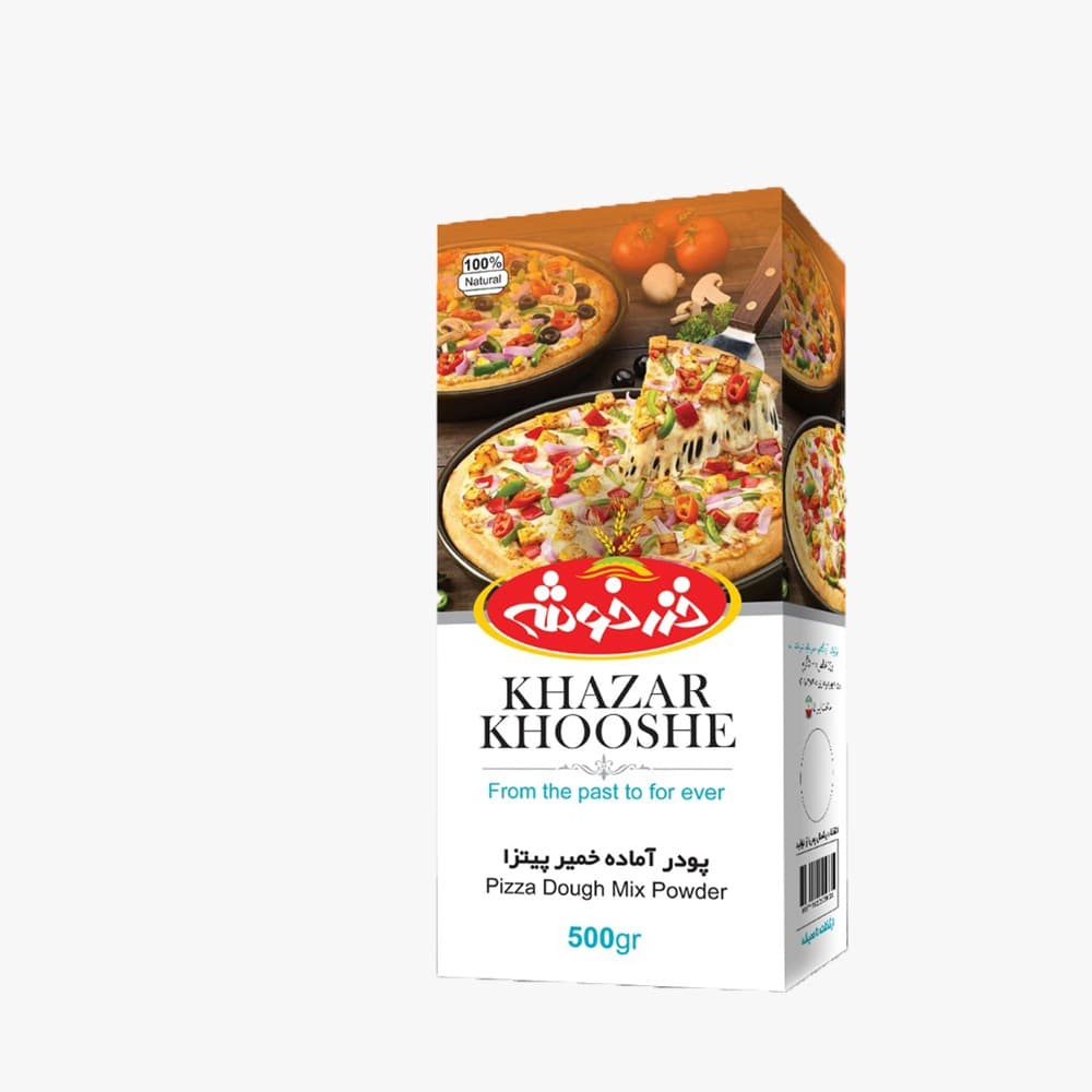 پودر آماده خمیر پیتزا خزرخوشه – 500 گرم — تصویر ۳