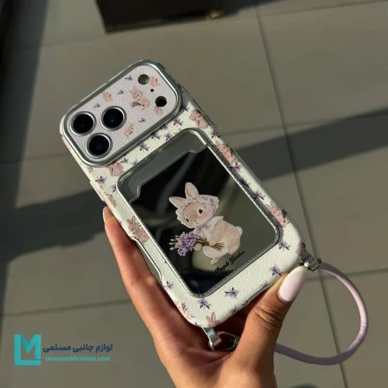 قاب گوشی دخترانه flowers rabbit کد C3657 | لوازم جانبی مسلمی