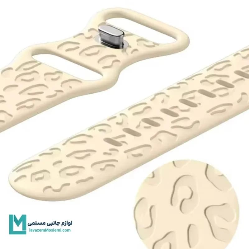 بند اپل واچ سیلیکونی لیزری طرح پلنگی کد W1211 | لوازم جانبی مسلمی — تصویر ۸
