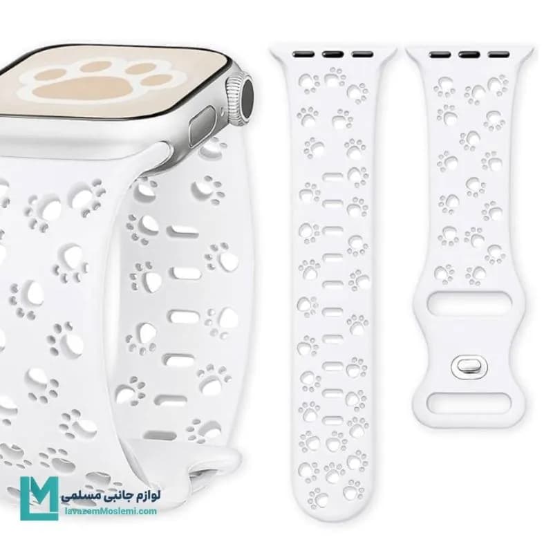 بند اپل واچ سیلیکونی لیزری پنجه گربه کد W1210 | لوازم جانبی مسلمی — تصویر ۳