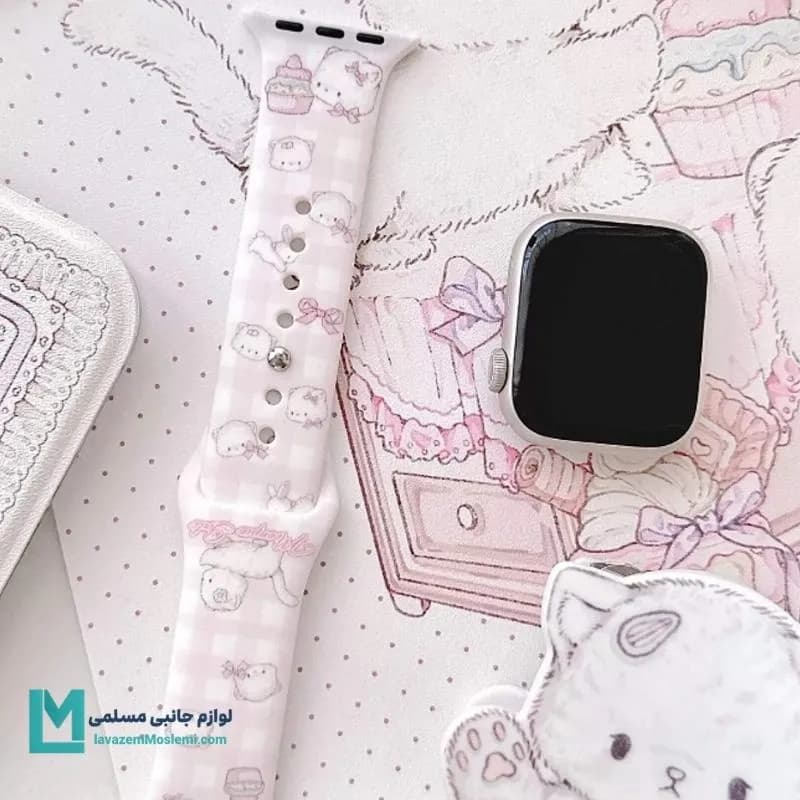 بند اپل واچ سیلیکونی کت کاپ کد W1197 | لوازم جانبی مسلمی