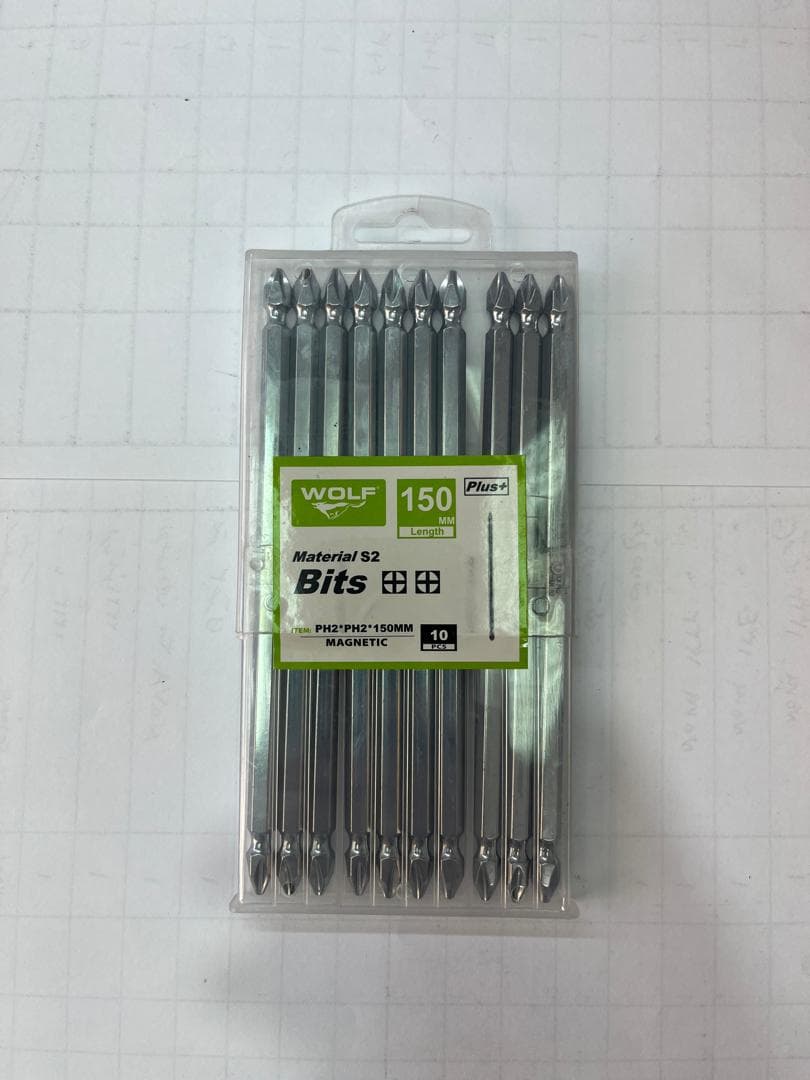 نوک پیچ گوشتی دوسر چهارسو 15 سانت WOLF PH2/PH2