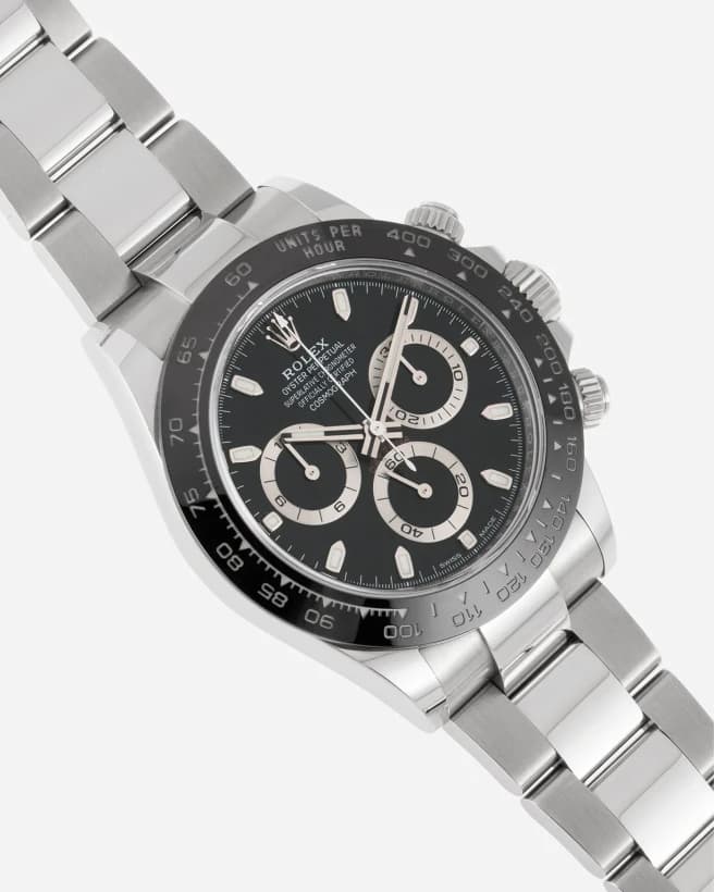 ساعت مچی رولکس دیتونا | Rolex Daytona | نقره ای-مشکی صفحه مشکی مستر کوالیتی