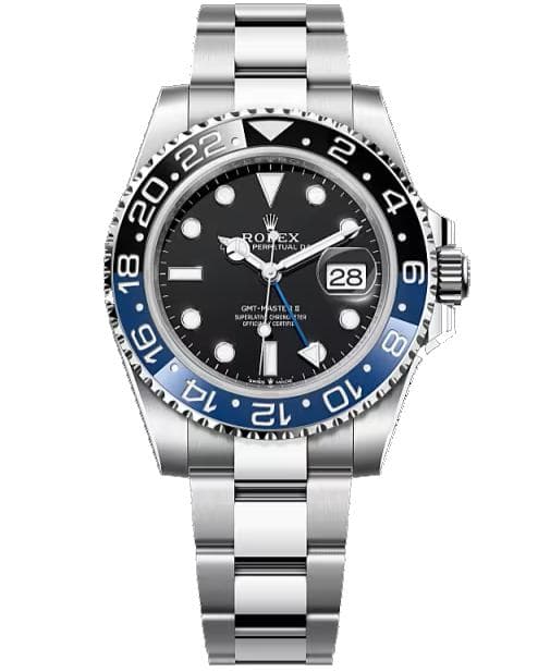 ساعت مچی رولکس جی‌ام‌تی مستر ۲ | Rolex GMT-Master II | نقره ای -مشکی-آبی صفحه مشکی های کپی — تصویر ۲