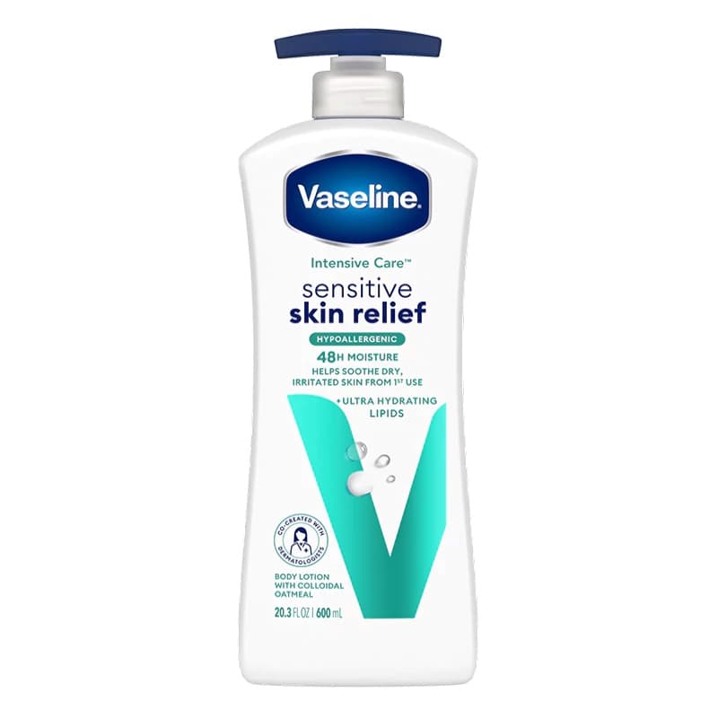 لوسیون بدن تسکین دهنده وازلین مدل SKIN RELIEF حجم 600 میل