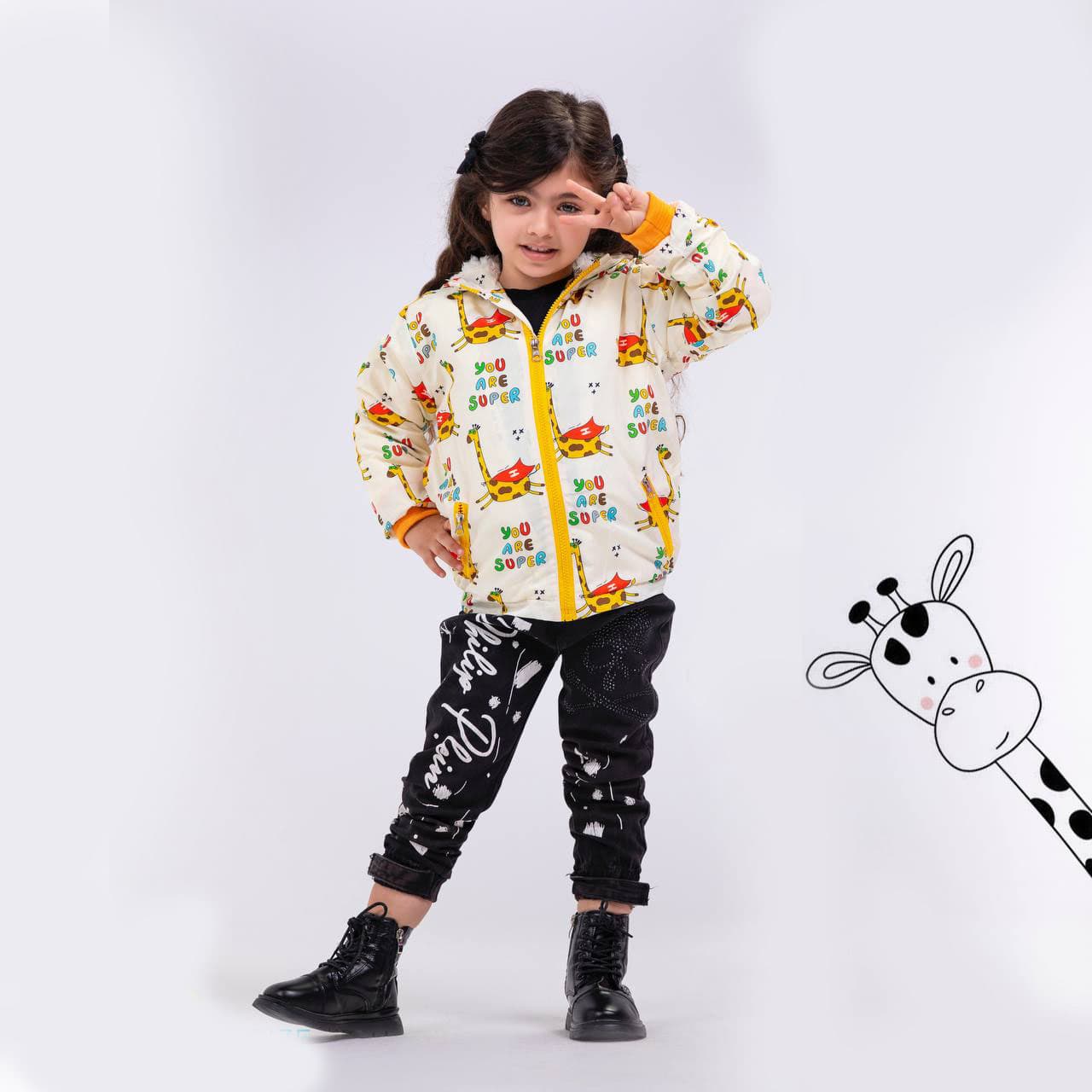 کاپشن داخل خز زرافه