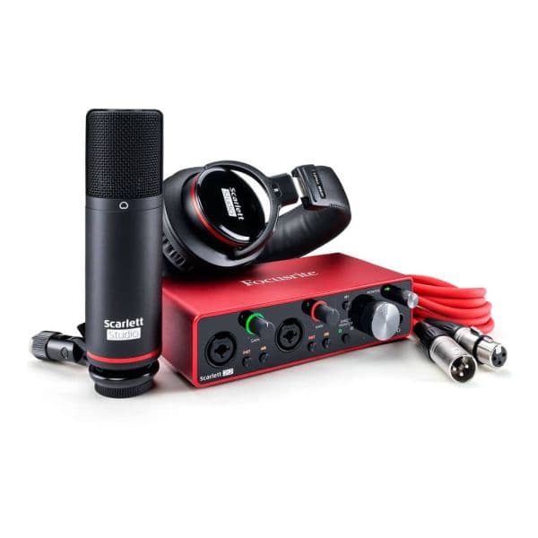 پکیج استودیویی Focusrite scarlett 2i2 Studio G3