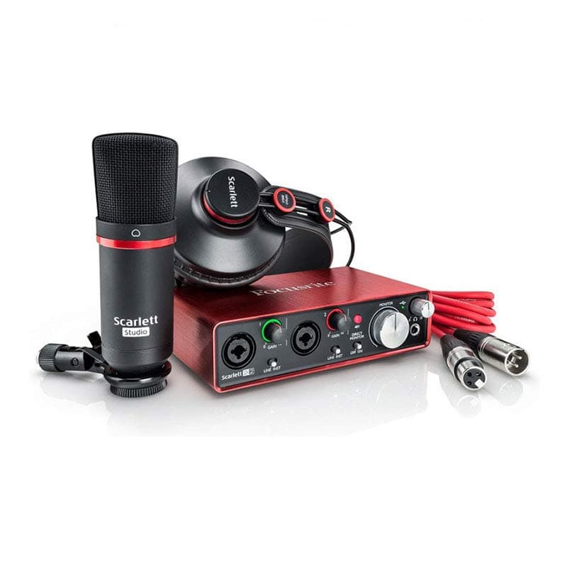 پکیج استودیویی Focusrite Scarlett 2i2 G3