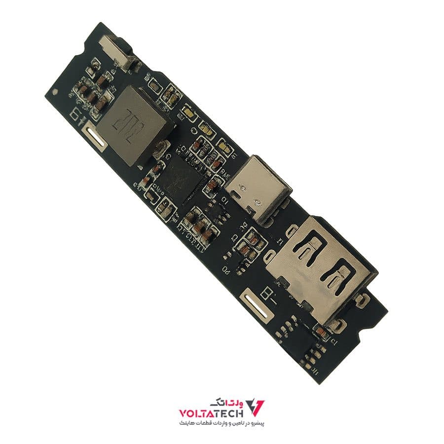 ماژول پاور بانک بانک فست شارژ دارای پورت Type-C و USB با خروجی 18W