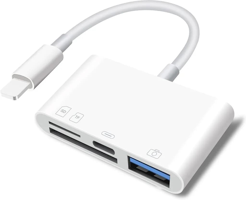 کارت خوان SD/Micro SD چهار کاره برای آیفون, آیپد, دوربین