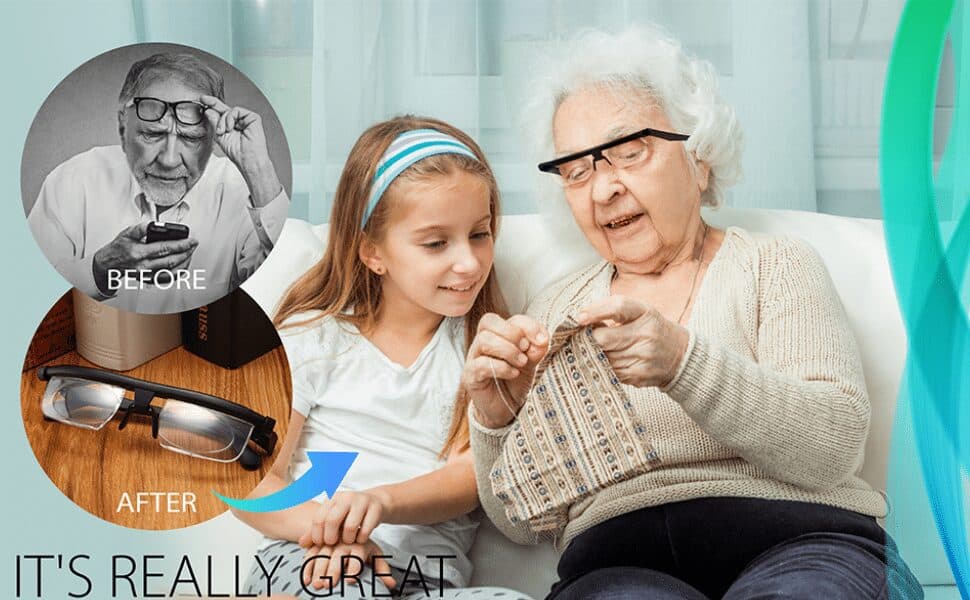 عینک دید قابل تنظیم برای دید نزدیک و دور برای آقایان و خانم ها — تصویر ۳