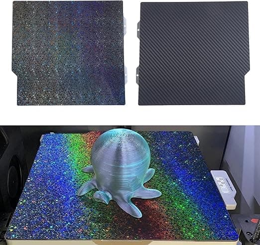 صفحه ساخت پرینتر سه بعدی Bambu Lab A1 Mini و (PET Carbon Fiber Texture + PEY Stars) ابعاد 184*184