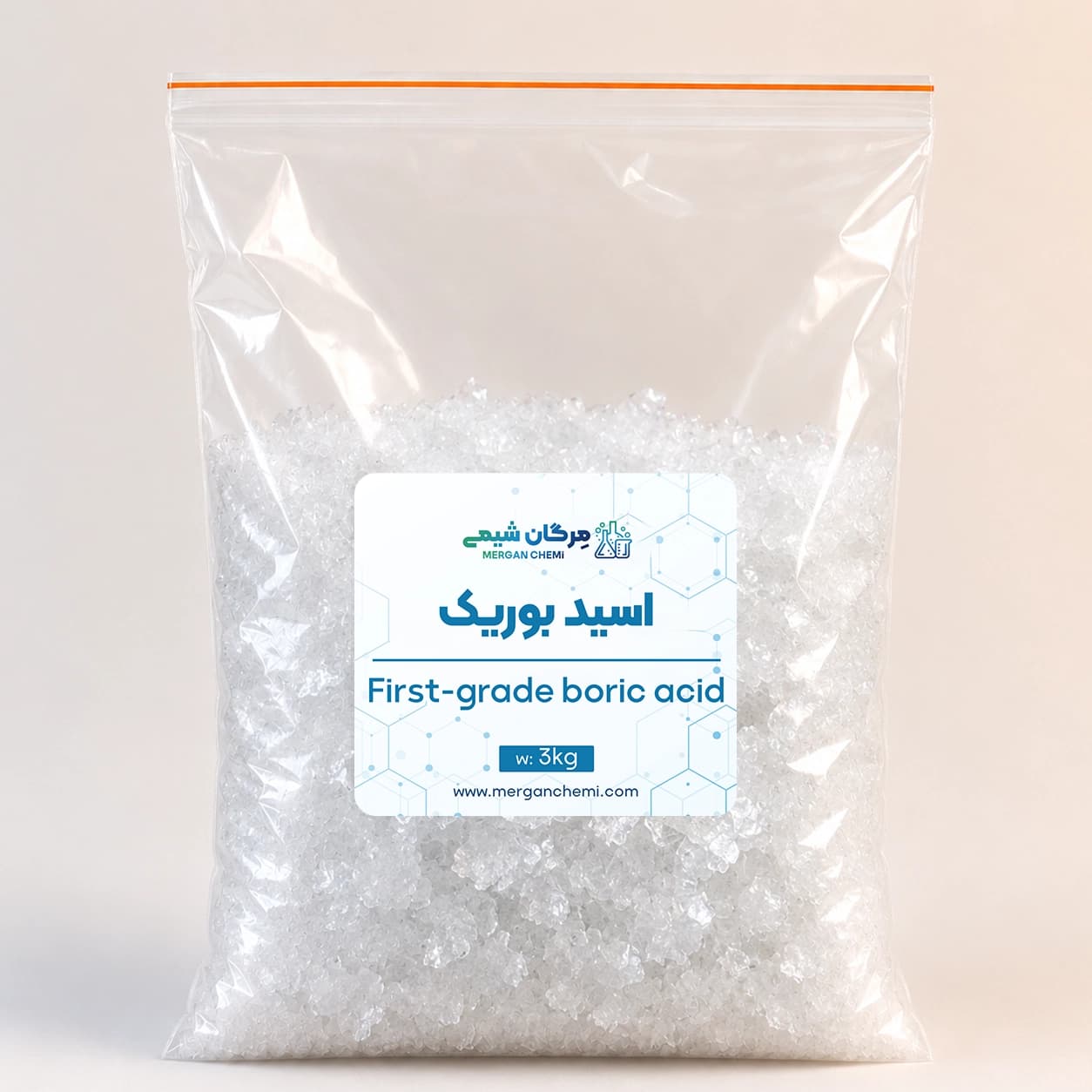 اسید بوریک درجه یک 3 کیلوگرمی — تصویر ۲