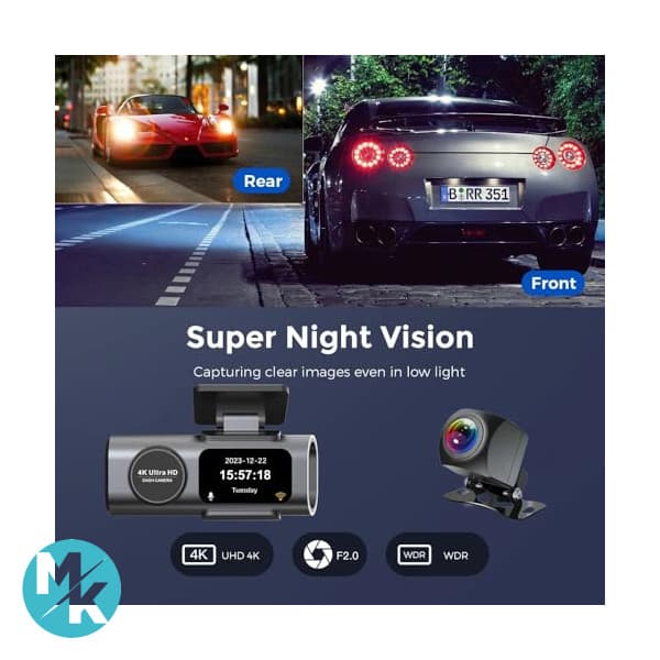 دوربین خودرو DISCOVERY کیفیت ULTRA HD 4K با جی پی اس — تصویر ۸