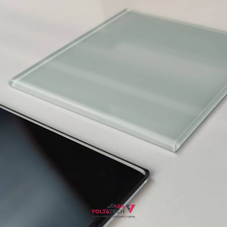 شیشه خام مشکی کلید هوشمند با ابعاد 4*86*86 میلی متر مخصوص مدل S904 — تصویر ۳