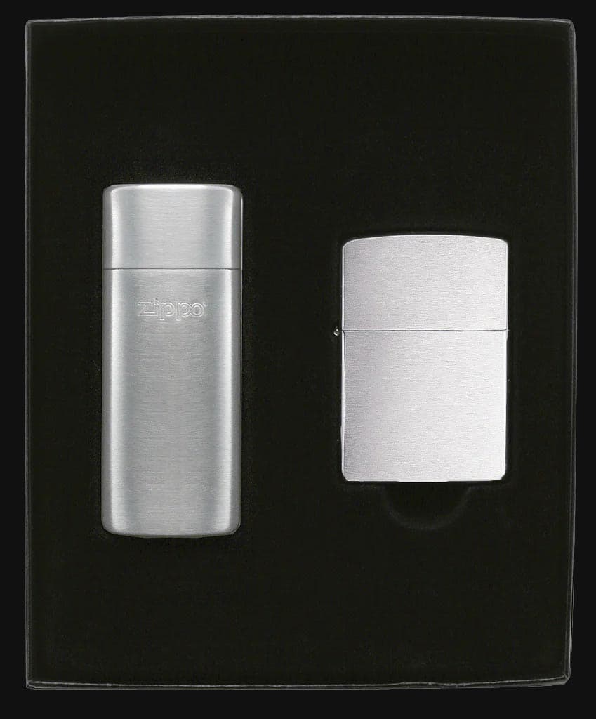 فندک زیپو مدل 24748 Pocket Ashtray and Lighter Gift Set
