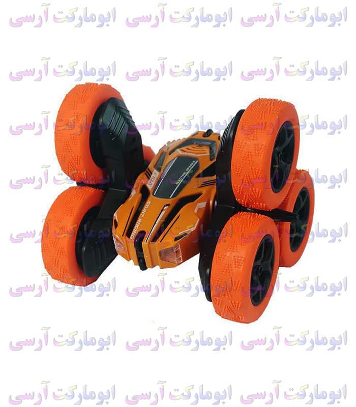 ماشین دیوانه 6 چرخ کنترلی شارژی چرخش 360 درجه فرکانس 2.4 گیگاهرتزی(فقط نارنجی) — تصویر ۳