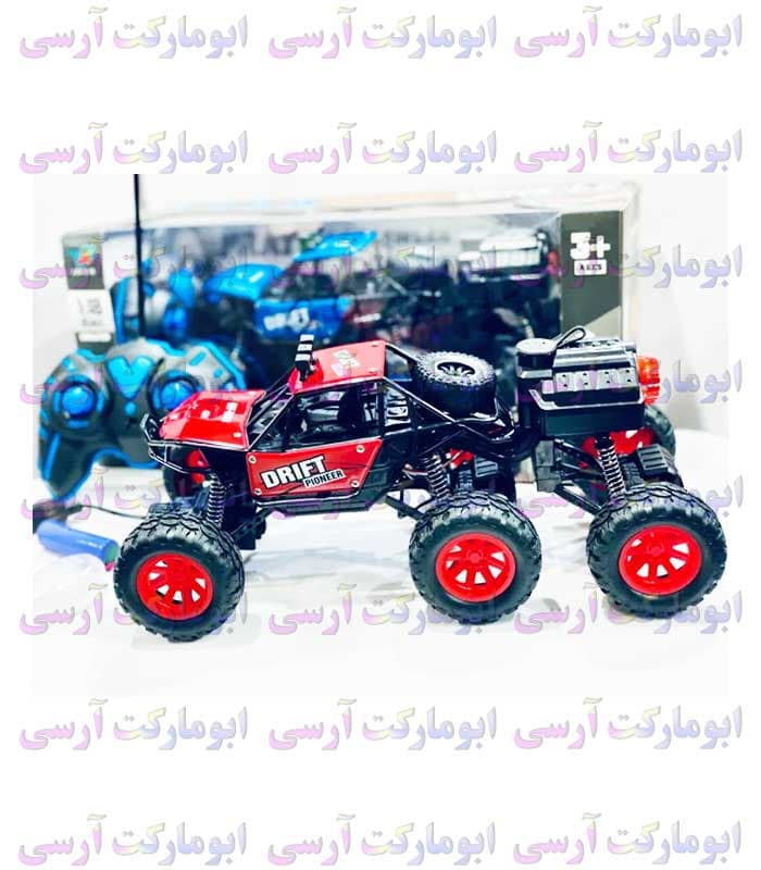 ماشین صخره نورد آفرود 6 چرخ کنترلی شارژی دودزا 27 سانتی رویه فلزی — تصویر ۷