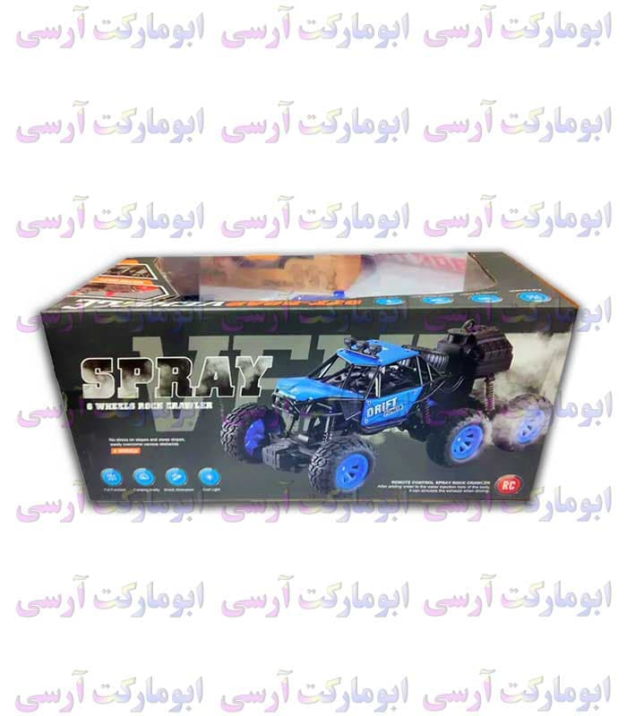 ماشین صخره نورد آفرود 6 چرخ کنترلی شارژی دودزا 27 سانتی رویه فلزی — تصویر ۳