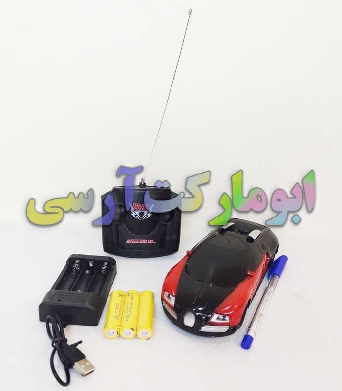 ماشین بوگاتی کوچک کنترلی سرعتی 17.5 سانتی بدون چراغ باتری خور(شارژی نیستا)