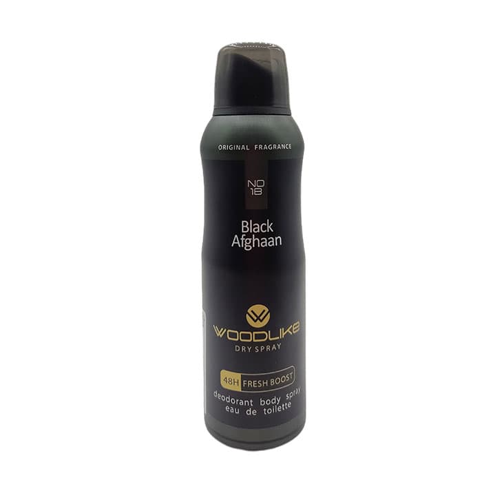 اسپری بدن مردانه وودلایک مدل بلک افغان Black Afghan — تصویر ۲