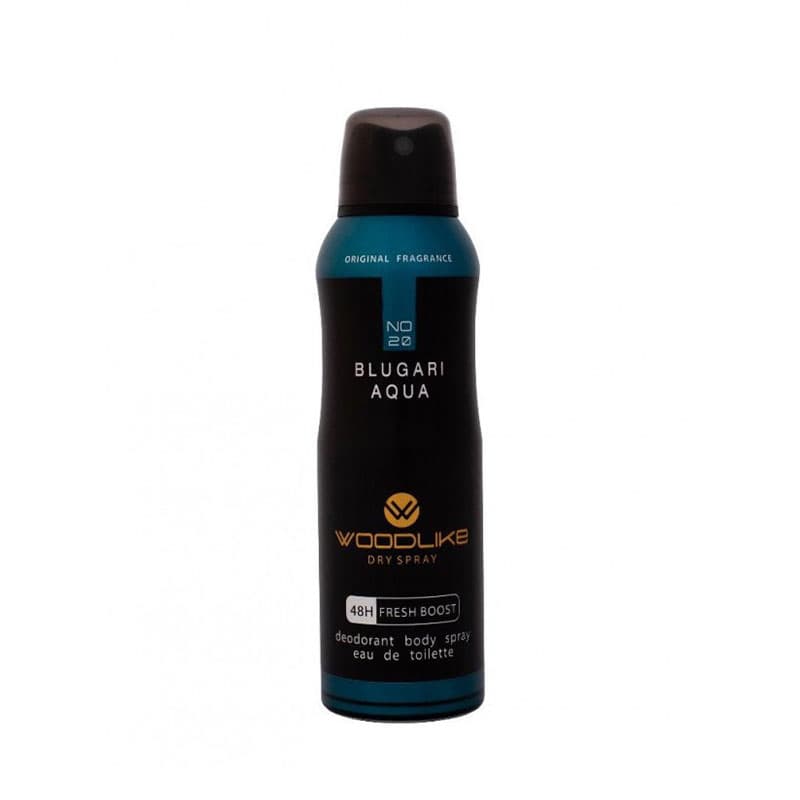 اسپری بدن مردانه وودلایک مدل آکوا بلوگاری Aqua Blugari