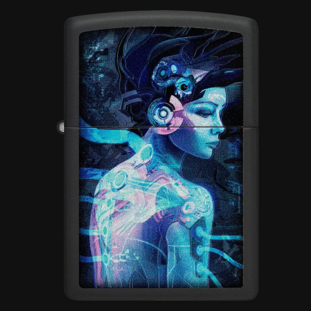 فندک زیپو مدل 48517 Cyber Woman Design — تصویر ۶